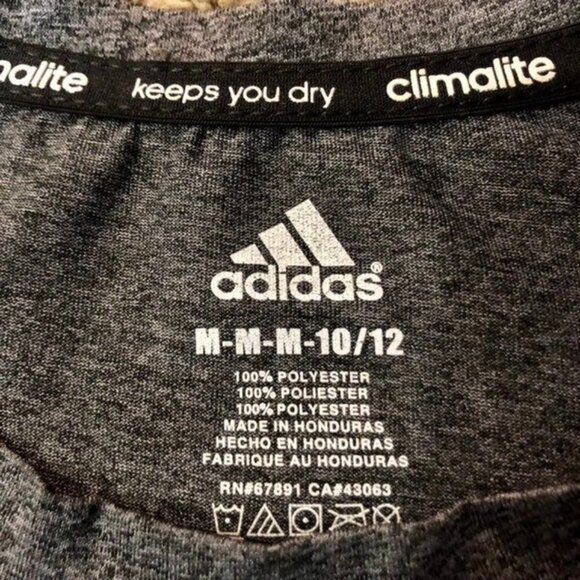 Adidas Climalite Shirt Boys M 10/12 Used - Picture 4 of 7